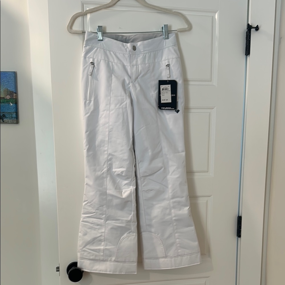 Kids Obermeyer White Snow Pants Waterproof Flared